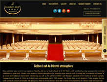 Tablet Screenshot of goldenleafbanquet.com